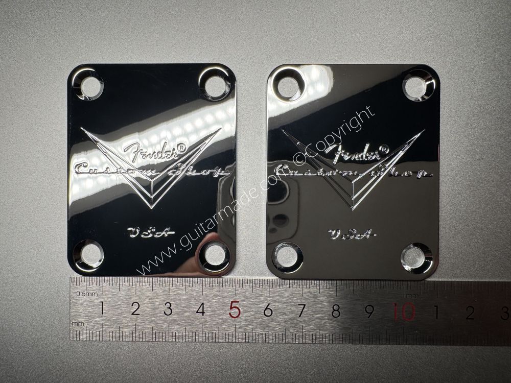 SHIP FROM CHINA !! 1Pcs Fender 60 DIAMOND ANNIVERSARY Custom Shop Neck Plates For Tele Strat Guitar Bass