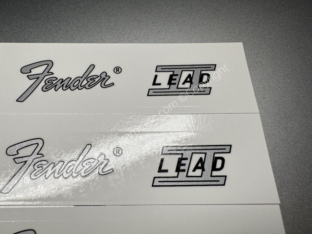 SHIP FROM CHINA !! FENDER LEAD Guitar Metallic ink Neck Headstock Decals Sticker
