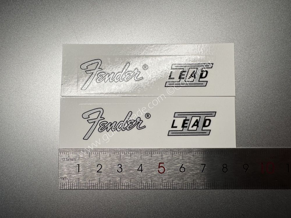 SHIP FROM CHINA !! FENDER LEAD Guitar Metallic ink Neck Headstock Decals Sticker