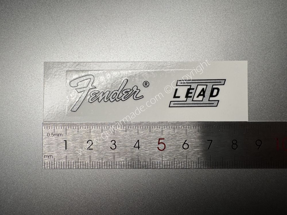 SHIP FROM CHINA !! FENDER LEAD Guitar Metallic ink Neck Headstock Decals Sticker