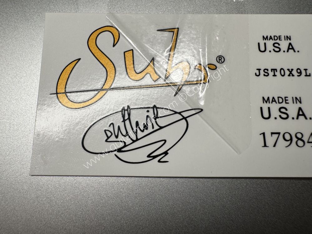 SHIP FROM CHINA !! SUHR Guitar Metallic ink Neck Headstock Decals Sticker
