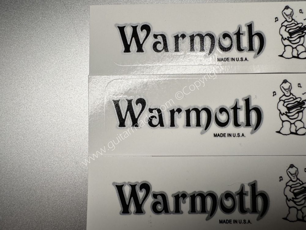 SHIP FROM CHINA !! WARMOTH Guitar Metallic ink Neck Headstock Decals Sticker