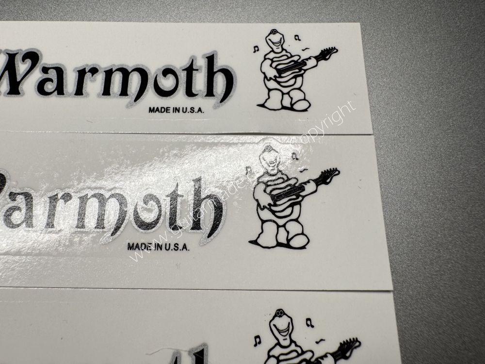 SHIP FROM CHINA !! WARMOTH Guitar Metallic ink Neck Headstock Decals Sticker