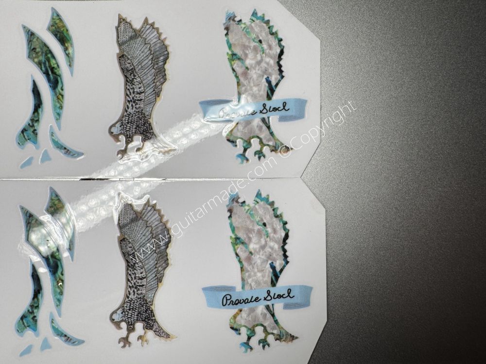 SHIP FROM CHINA !! PRS PAUL REED SMITH BASS Guitar VINLY Neck Headstock Decals Sticker