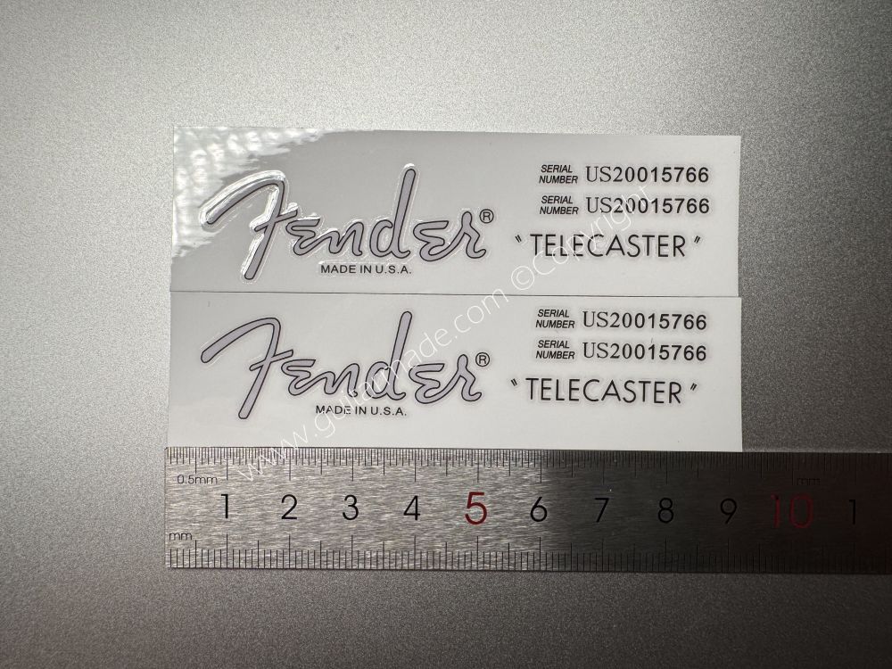 SHIP FROM CHINA !! FENDER TELECASTER MADE IN USA GUITARS Guitar VINLY Neck Headstock Decals Sticker