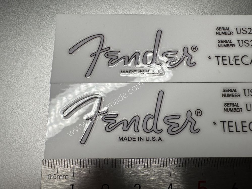 SHIP FROM CHINA !! FENDER TELECASTER MADE IN USA GUITARS Guitar VINLY Neck Headstock Decals Sticker
