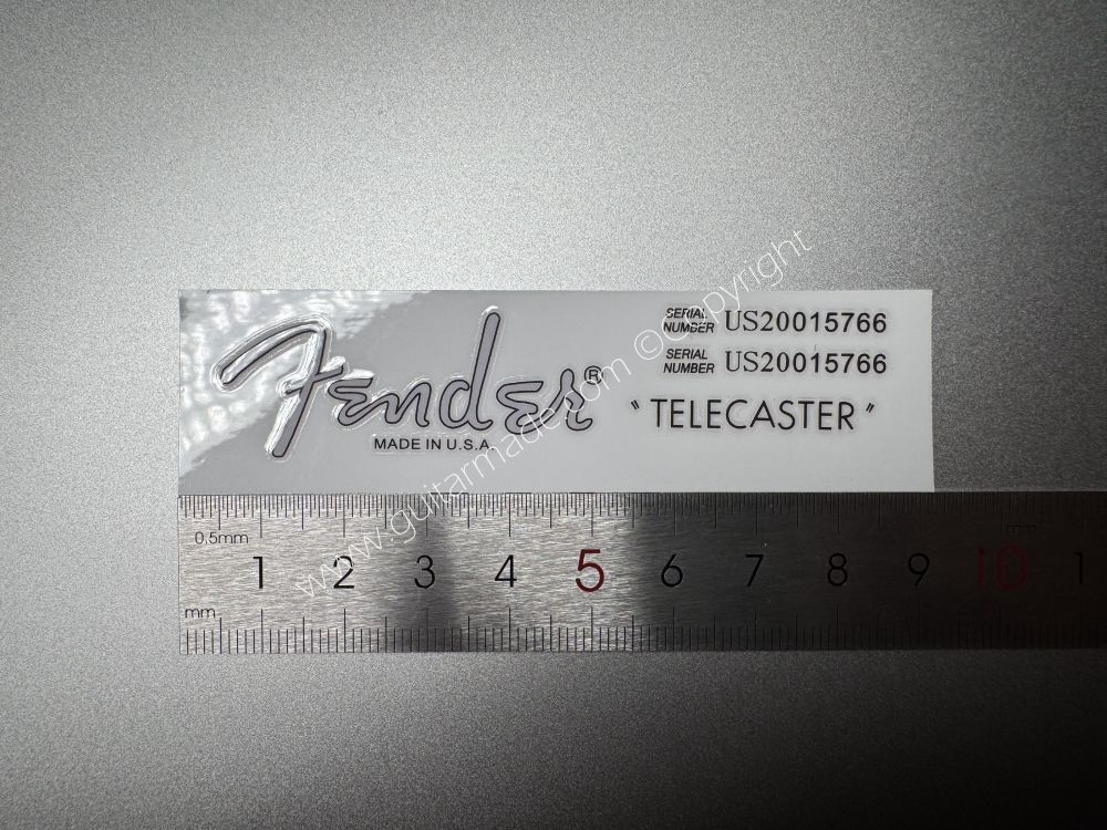 SHIP FROM CHINA !! FENDER TELECASTER MADE IN USA GUITARS Guitar VINLY Neck Headstock Decals Sticker