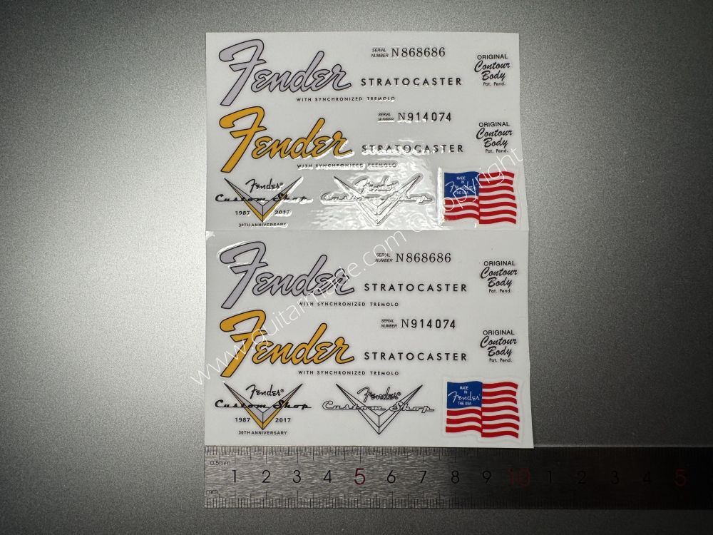 SHIP FROM CHINA !! FENDER STRATOCASTER MADE IN USA MEXICO GUITARS Guitar VINLY Neck Headstock Decals Sticker