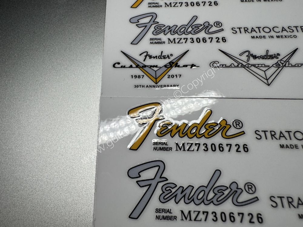 SHIP FROM CHINA !! FENDER STRATOCASTER USA MEXICO EDITION GUITARS Guitar VINLY Neck Headstock Decals Sticker
