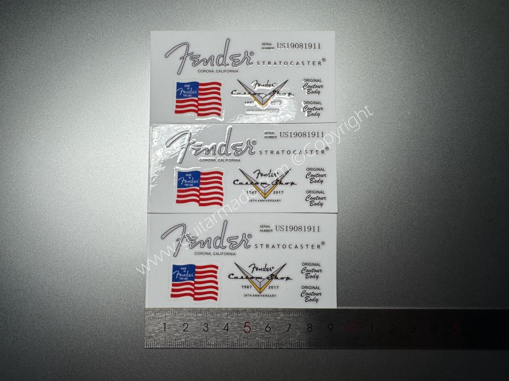 SHIP FROM CHINA !! FENDER CARONA CALIFORNIA STRATOCASTER GUITARS Guitar VINLY Neck Headstock Decals Sticker