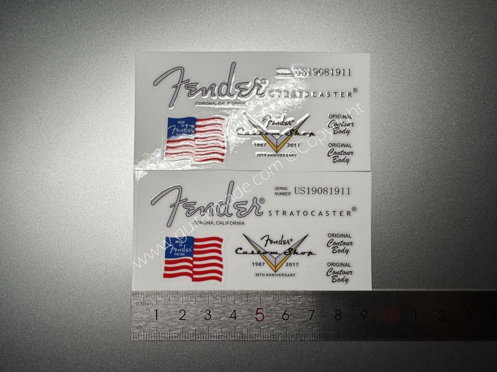 SHIP FROM CHINA !! FENDER CARONA CALIFORNIA STRATOCASTER GUITARS Guitar VINLY Neck Headstock Decals Sticker