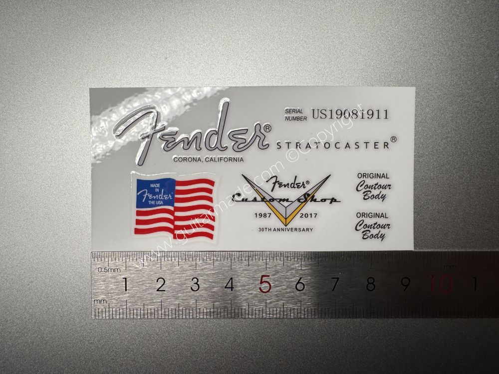 SHIP FROM CHINA !! FENDER CARONA CALIFORNIA STRATOCASTER GUITARS Guitar VINLY Neck Headstock Decals Sticker