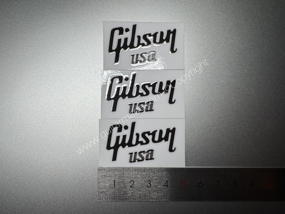 SHIP FROM CHINA !! BLACK GIBSON GUITARS Guitar VINLY Neck Headstock Decals Sticker
