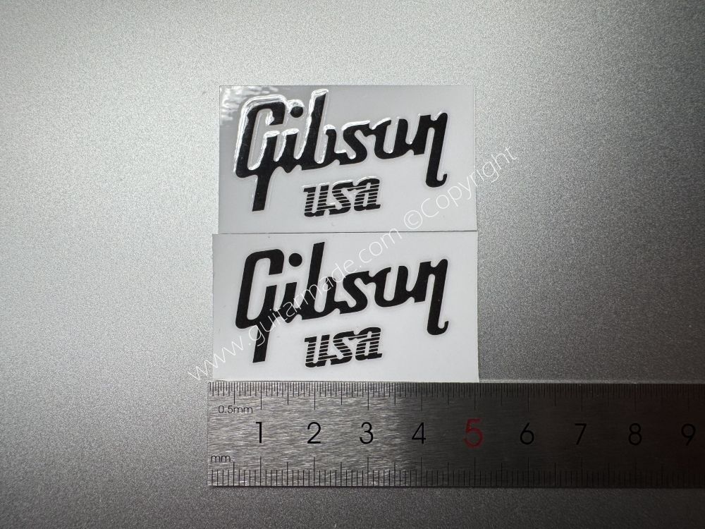 SHIP FROM CHINA !! BLACK GIBSON GUITARS Guitar VINLY Neck Headstock Decals Sticker