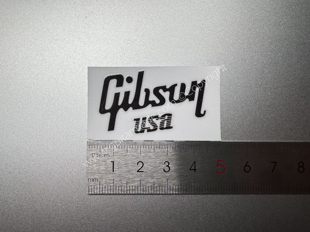 SHIP FROM CHINA !! BLACK GIBSON GUITARS Guitar VINLY Neck Headstock Decals Sticker