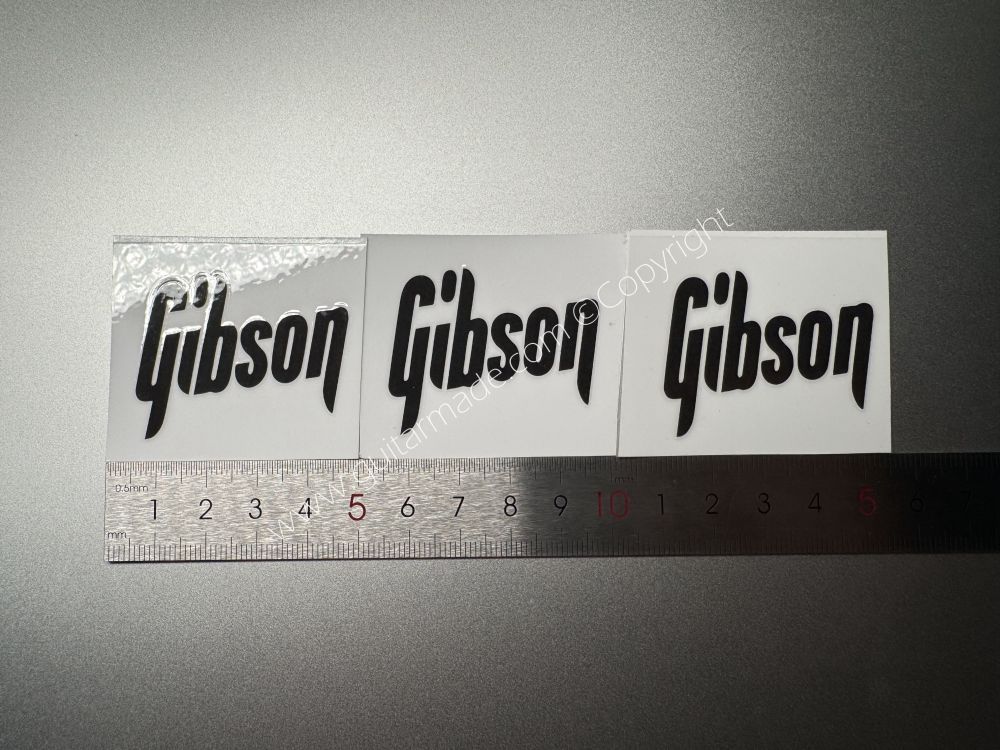 SHIP FROM CHINA !! BLACK CLASSIC GIBSON GUITARS Guitar VINLY Neck Headstock Decals Sticker