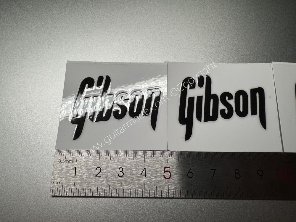 SHIP FROM CHINA !! BLACK CLASSIC GIBSON GUITARS Guitar VINLY Neck Headstock Decals Sticker
