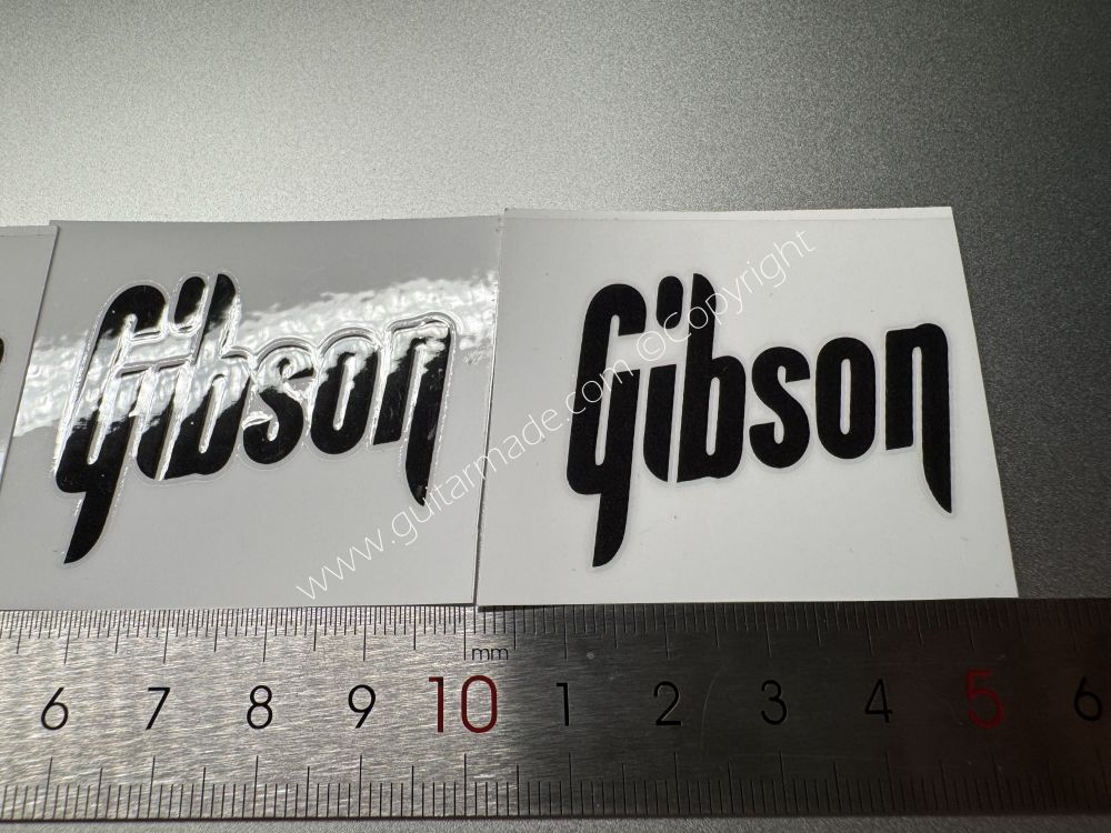 SHIP FROM CHINA !! BLACK CLASSIC GIBSON GUITARS Guitar VINLY Neck Headstock Decals Sticker