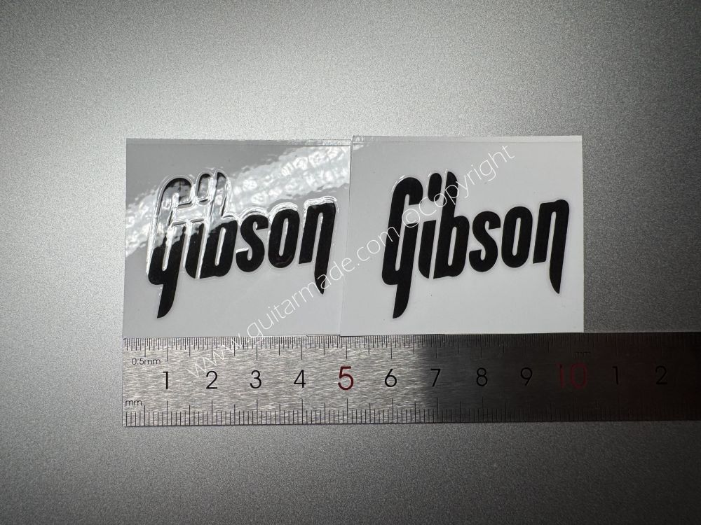 SHIP FROM CHINA !! BLACK CLASSIC GIBSON GUITARS Guitar VINLY Neck Headstock Decals Sticker