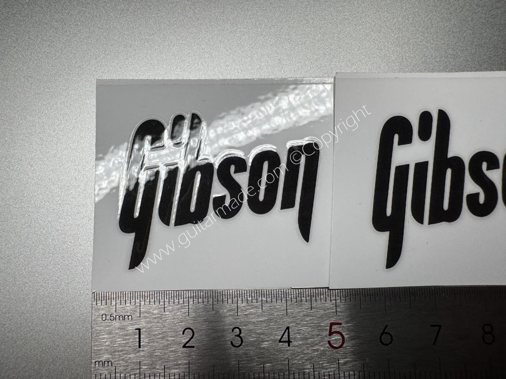 SHIP FROM CHINA !! BLACK CLASSIC GIBSON GUITARS Guitar VINLY Neck Headstock Decals Sticker