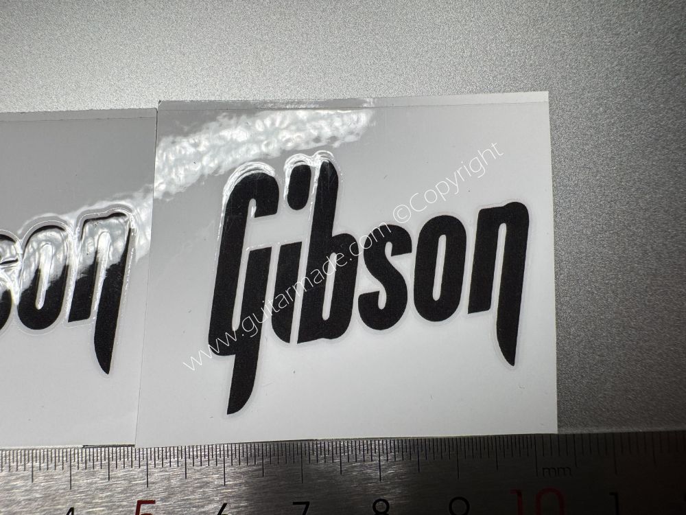 SHIP FROM CHINA !! BLACK CLASSIC GIBSON GUITARS Guitar VINLY Neck Headstock Decals Sticker