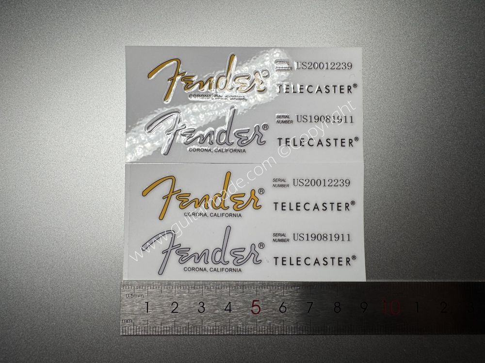 SHIP FROM CHINA !! FENDER CARONA CALIFORNIA TELECASTER GUITARS Guitar VINLY Neck Headstock Decals Sticker