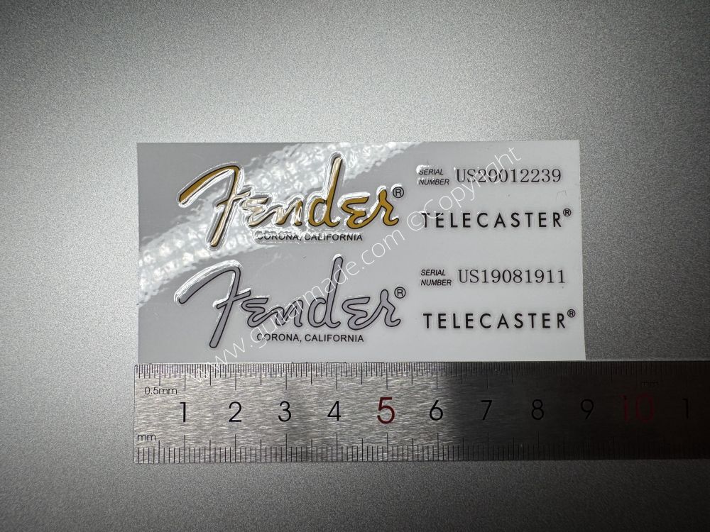 SHIP FROM CHINA !! FENDER CARONA CALIFORNIA TELECASTER GUITARS Guitar VINLY Neck Headstock Decals Sticker