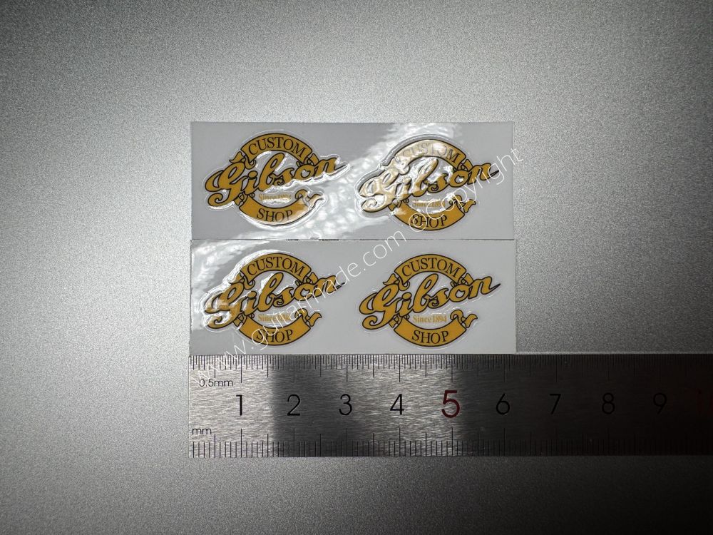SHIP FROM CHINA !! GIBSON GOLDEN GUITARS Guitar VINLY UV Neck Headstock Decals Stickers