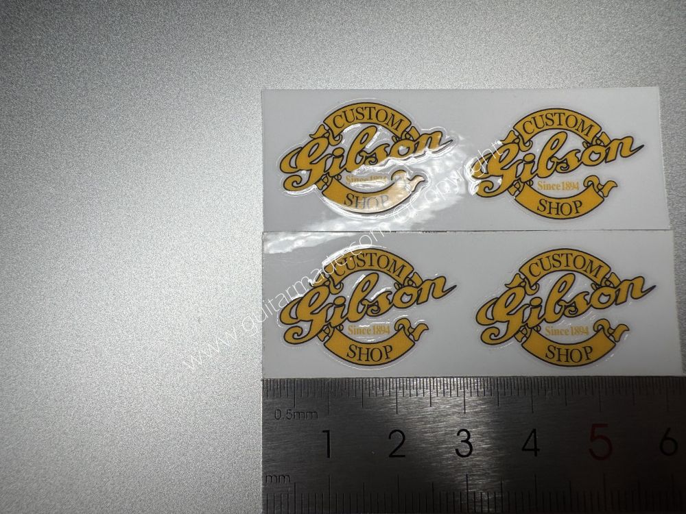 SHIP FROM CHINA !! GIBSON GOLDEN GUITARS Guitar VINLY UV Neck Headstock Decals Stickers