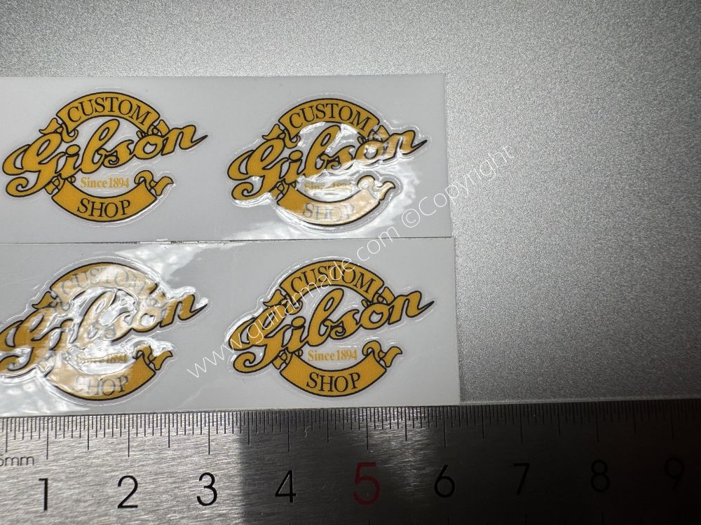 SHIP FROM CHINA !! GIBSON GOLDEN GUITARS Guitar VINLY UV Neck Headstock Decals Stickers