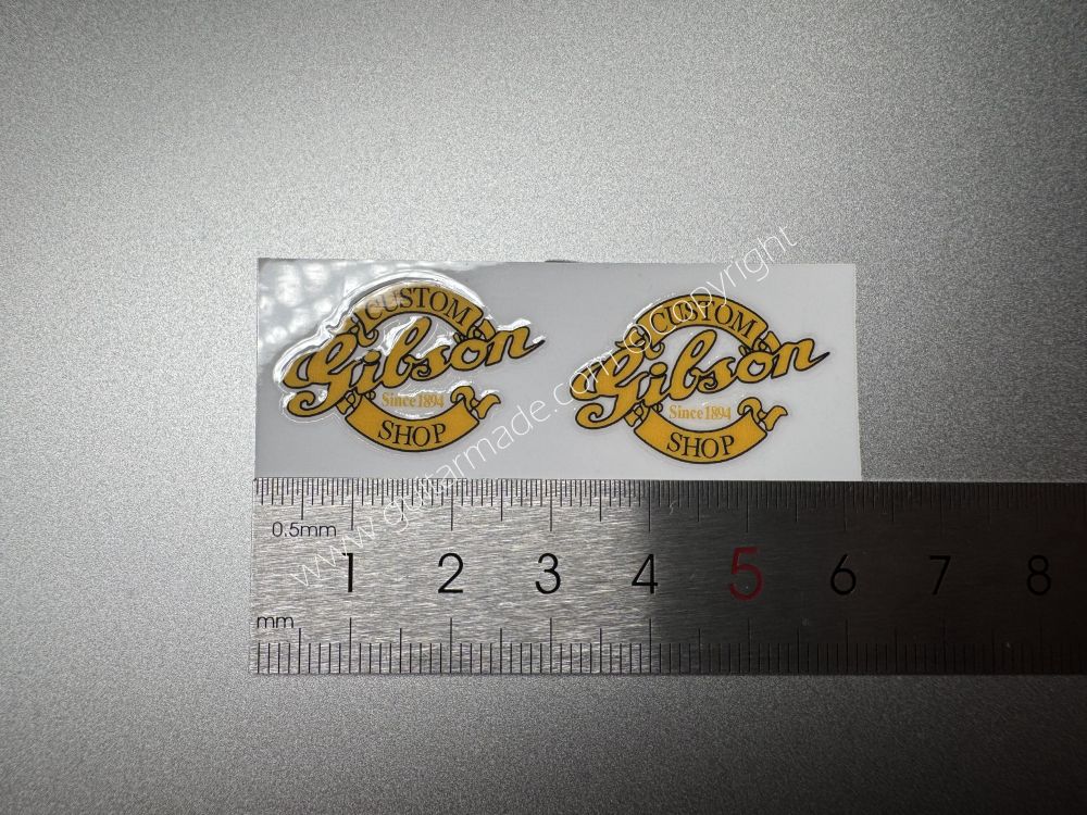 SHIP FROM CHINA !! GIBSON GOLDEN GUITARS Guitar VINLY UV Neck Headstock Decals Stickers