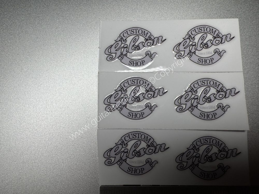 SHIP FROM CHINA !! GIBSON GRAY GUITARS Guitar VINLY UV Neck Headstock Decals Stickers