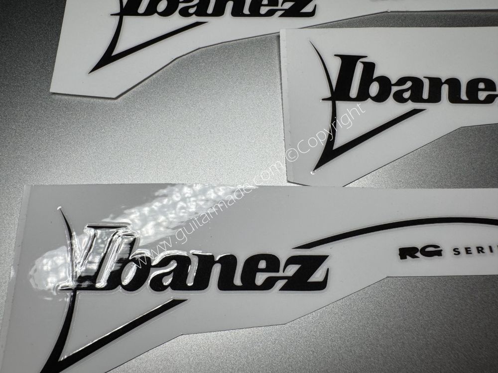 SHIP FROM CHINA !! LBANEZ BASS GUITARS Guitar VINLY Neck Headstock Decals Sticker