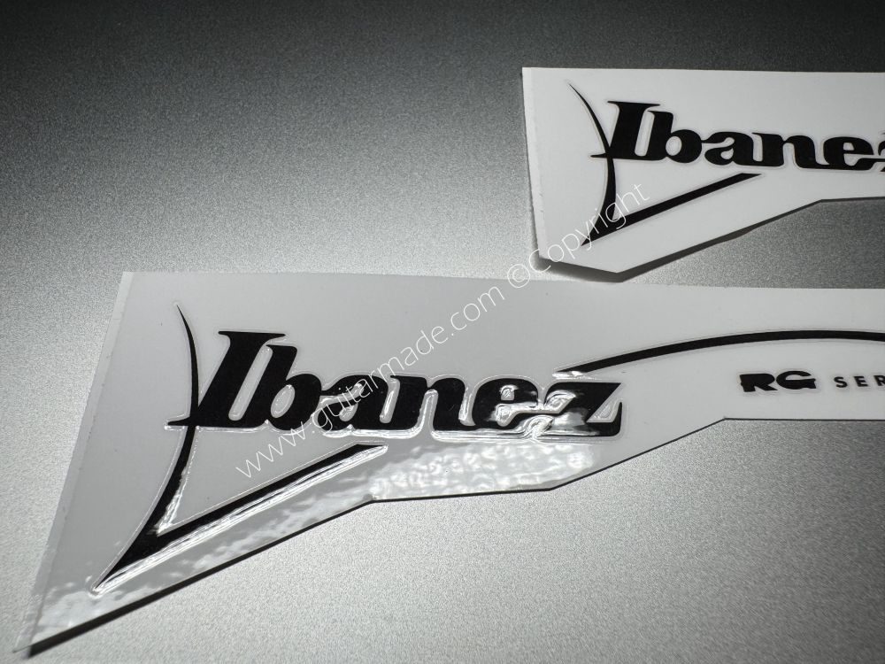 SHIP FROM CHINA !! LBANEZ BASS GUITARS Guitar VINLY Neck Headstock Decals Sticker