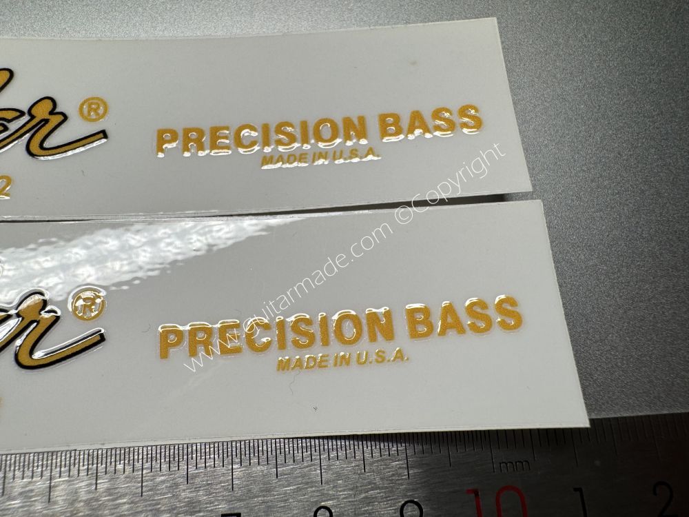 SHIP FROM CHINA !! FENDER PRECISION BASS GUITARS Guitar VINLY Neck Headstock Decals Sticker