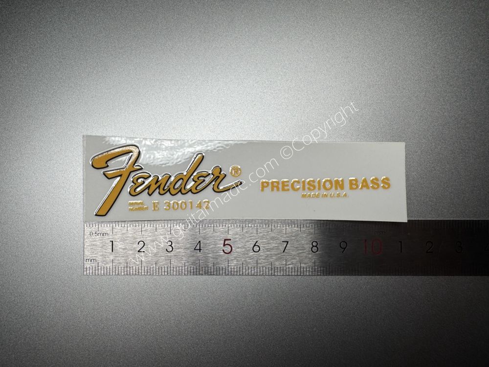 SHIP FROM CHINA !! FENDER PRECISION BASS GUITARS Guitar VINLY Neck Headstock Decals Sticker