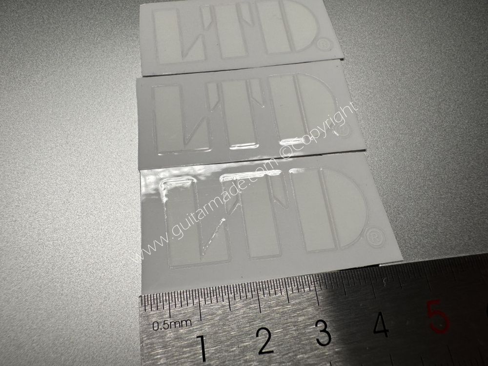 SHIP FROM CHINA !! WHITE CLASSIC LTD GUITARS Guitar VINLY Neck Headstock Decals Sticker