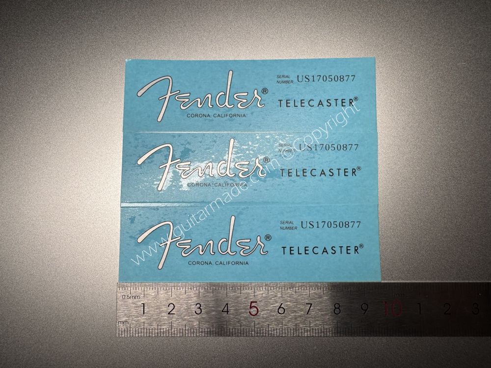 SHIP FROM CHINA !! SILVER FENDER CORONA CALIFORNIA TELECASTER Guitar Metallic ink Neck Headstock Decals Sticker