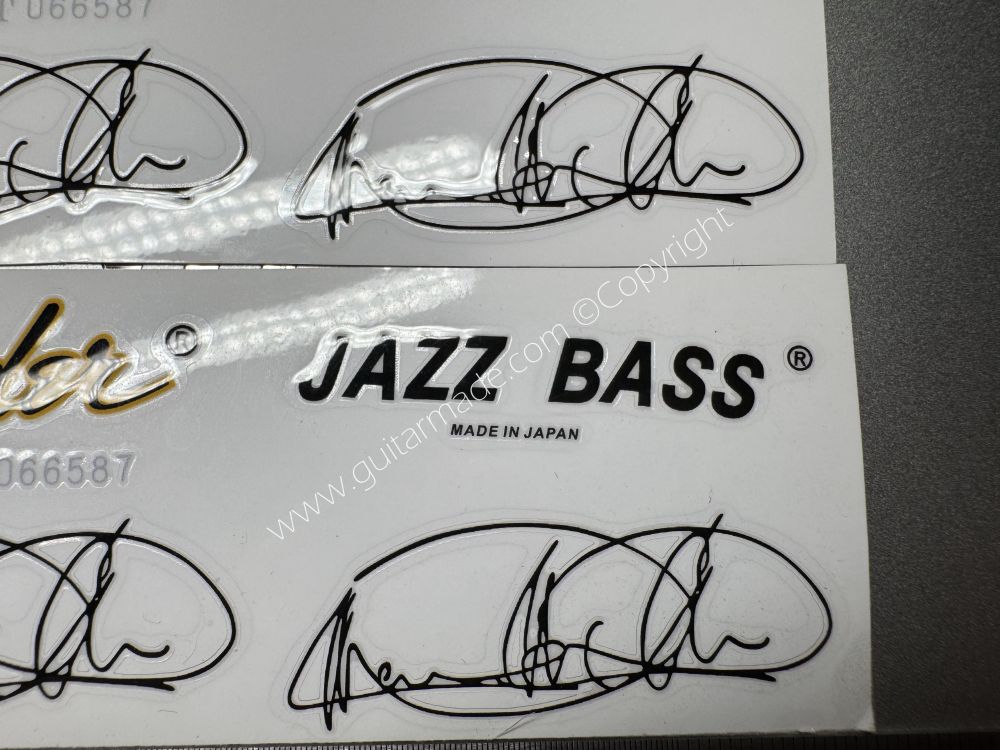 SHIP FROM CHINA !! FENDER JAZZ BASS MADE IN JAPAN GUITARS Guitar VINLY Neck Headstock Decals Sticker
