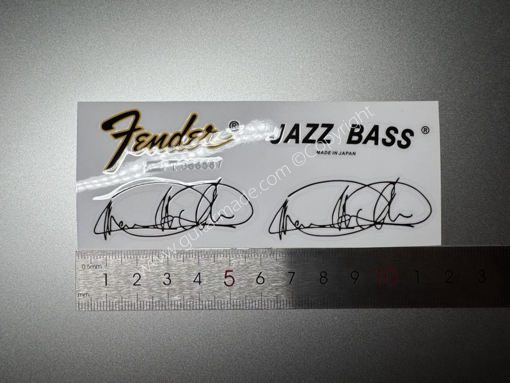 SHIP FROM CHINA !! FENDER JAZZ BASS MADE IN JAPAN GUITARS Guitar VINLY Neck Headstock Decals Sticker
