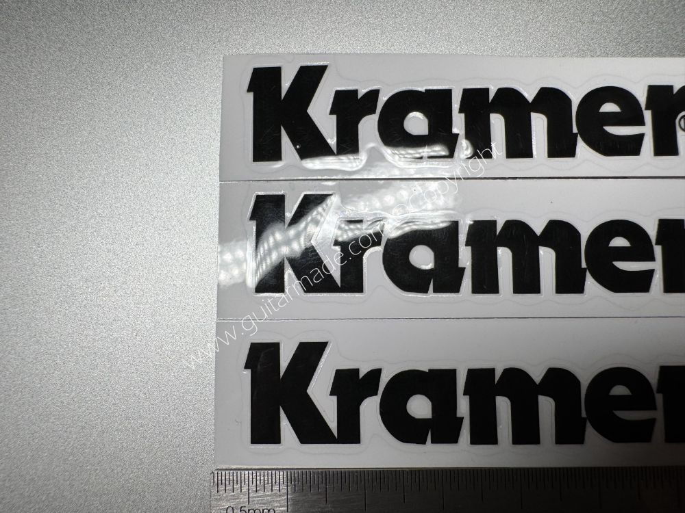 SHIP FROM CHINA !! BLACK KRAMER GUITARS Guitar VINLY Neck Headstock Decals Stickers
