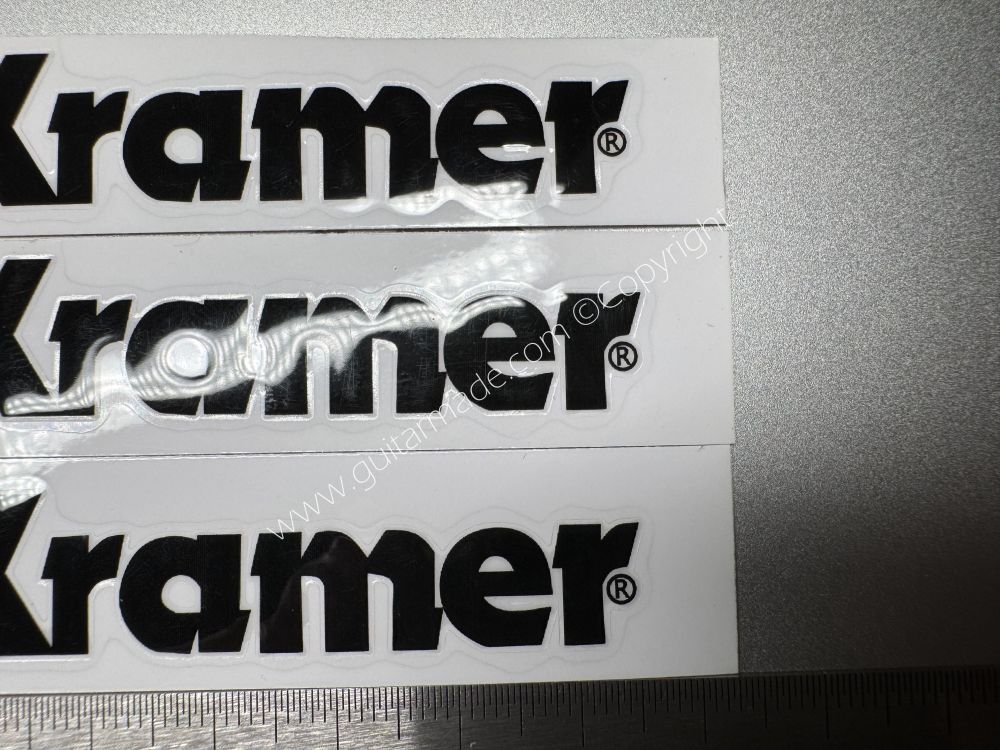 SHIP FROM CHINA !! BLACK KRAMER GUITARS Guitar VINLY Neck Headstock Decals Stickers