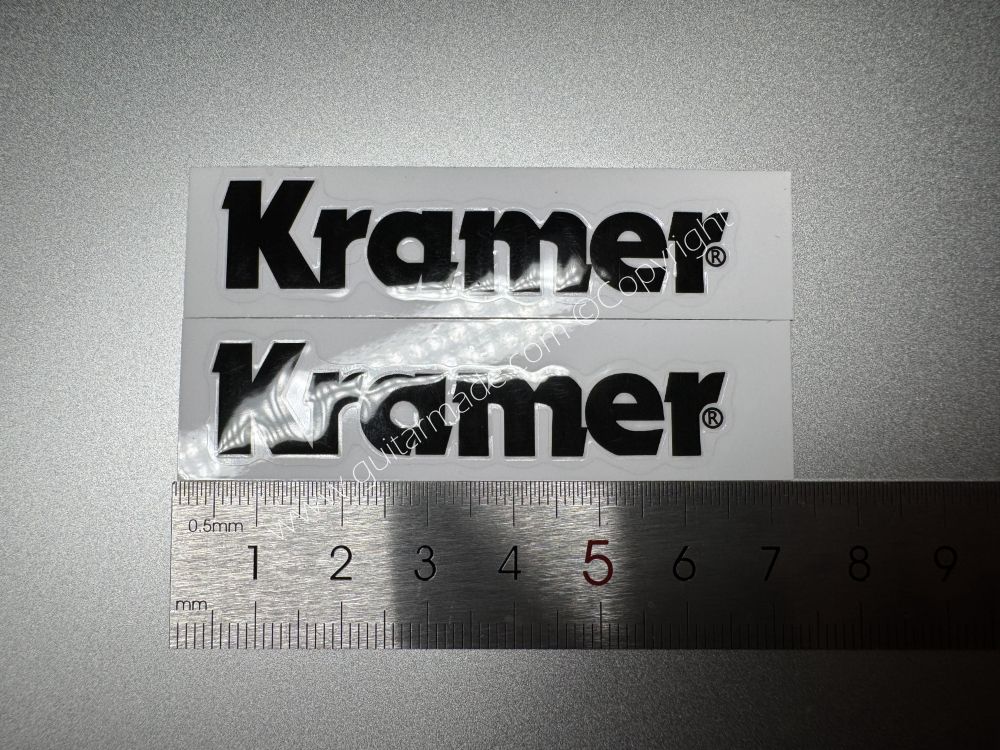 SHIP FROM CHINA !! BLACK KRAMER GUITARS Guitar VINLY Neck Headstock Decals Stickers