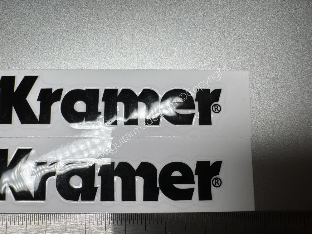 SHIP FROM CHINA !! BLACK KRAMER GUITARS Guitar VINLY Neck Headstock Decals Stickers