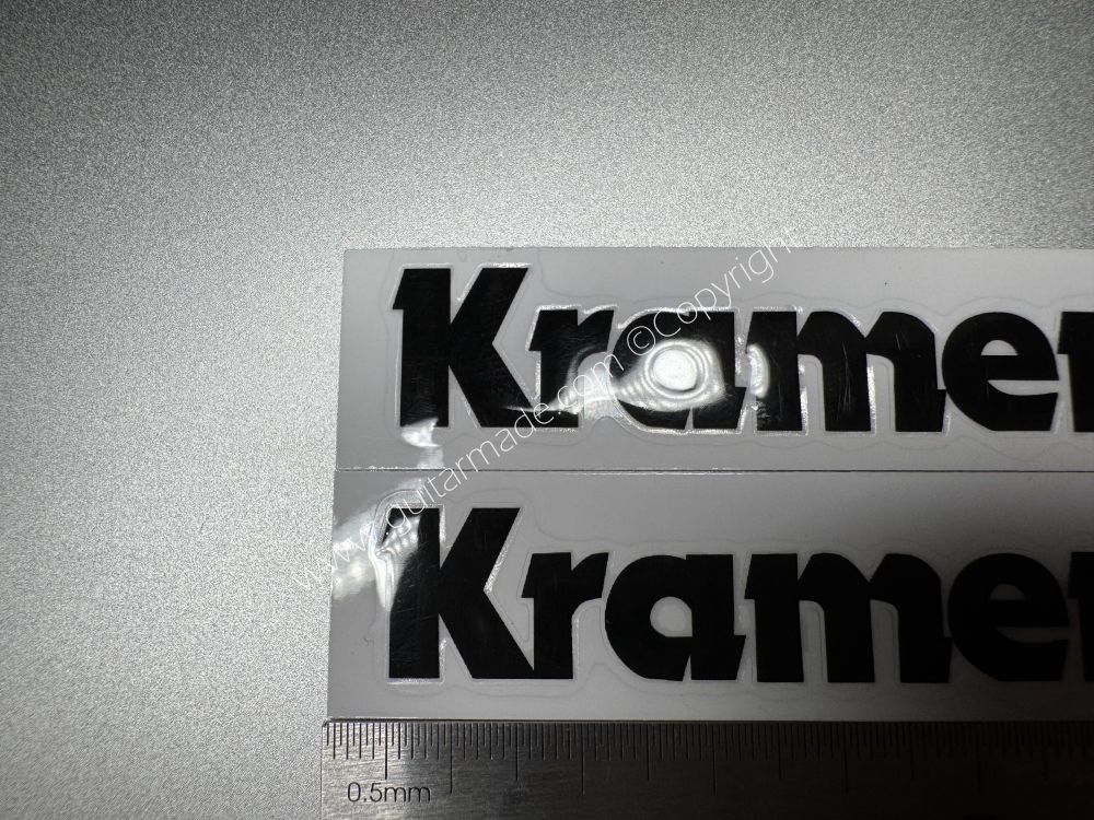 SHIP FROM CHINA !! BLACK KRAMER GUITARS Guitar VINLY Neck Headstock Decals Stickers