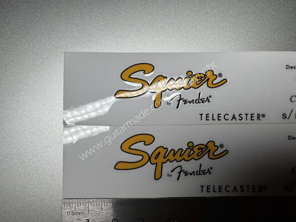 SHIP FROM CHINA !! SQUIER BY FENDER TELECASTER GUITARS BASS Guitar VINLY Neck Headstock Decals Sticker