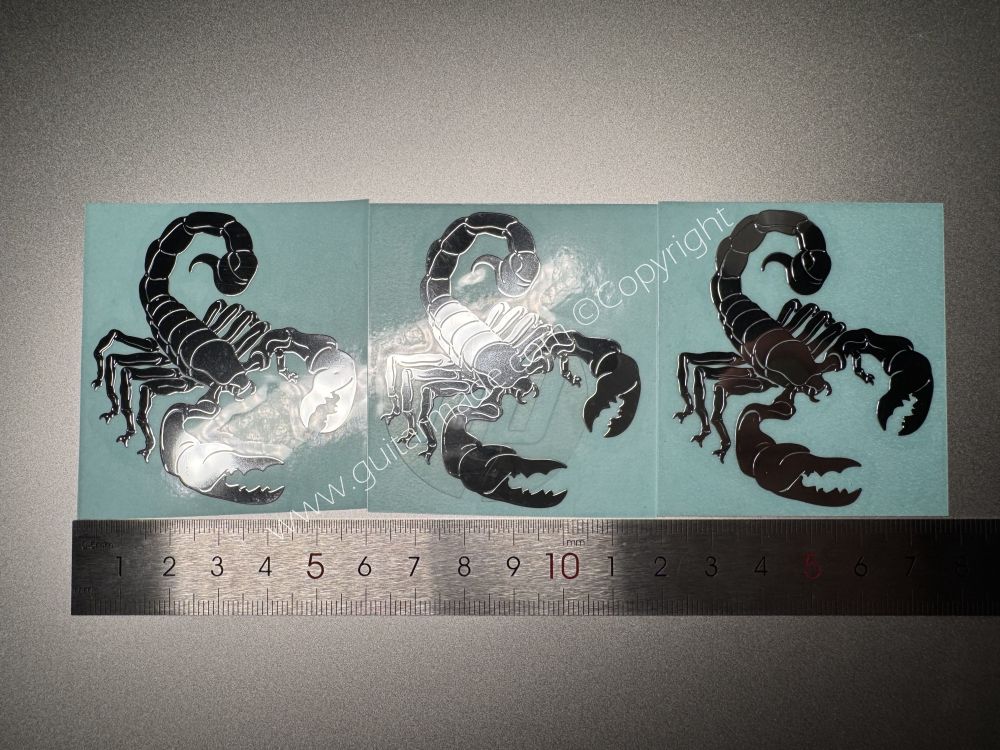 SHIP FROM CHINA !! Scorpion Metal Stickers Fit For GUITARS BASS Guitar Neck Headstock