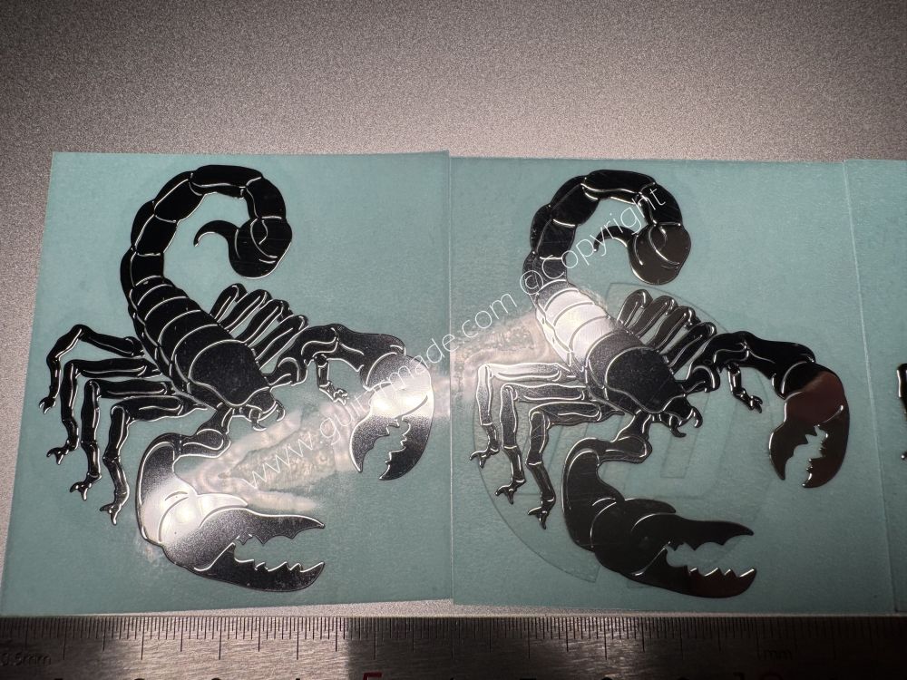 SHIP FROM CHINA !! Scorpion Metal Stickers Fit For GUITARS BASS Guitar Neck Headstock