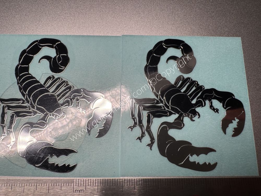 SHIP FROM CHINA !! Scorpion Metal Stickers Fit For GUITARS BASS Guitar Neck Headstock
