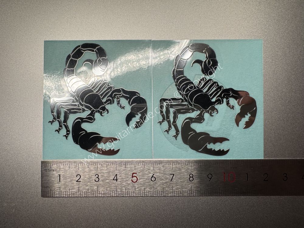 SHIP FROM CHINA !! Scorpion Metal Stickers Fit For GUITARS BASS Guitar Neck Headstock